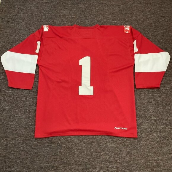 Harrow Sports Stampeders Jersey Men's Size XXL Red Horse #1 - Picture 4 of 13